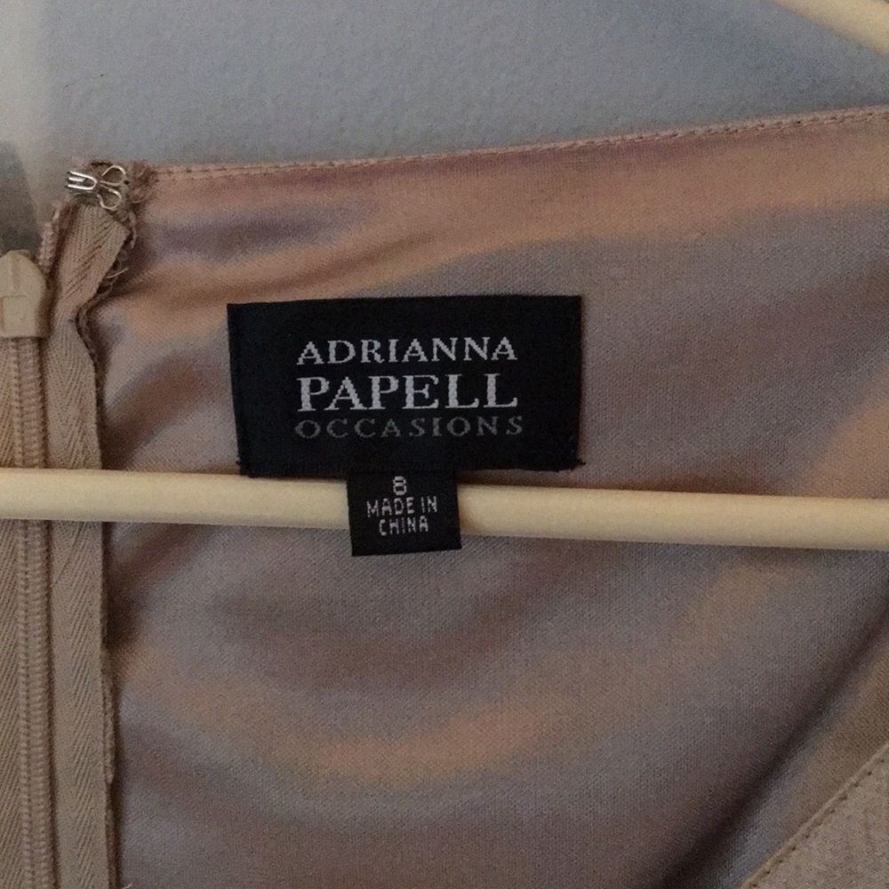 ADRIANNA PAPELL Gold Cocktail Dress - Picture 5 of 6
